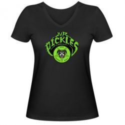 Женская футболка с V-образным вырезом Mr. Pickles - PrintSalon