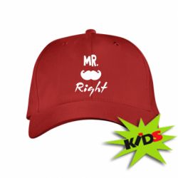Детская кепка Mr. right - PrintSalon