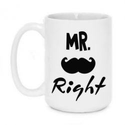 Чашка 420ml Mr. right - PrintSalon