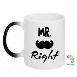 Чашка-хамелеон Mr. right - PrintSalon