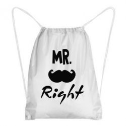 Рюкзак-мешок Mr. right - PrintSalon