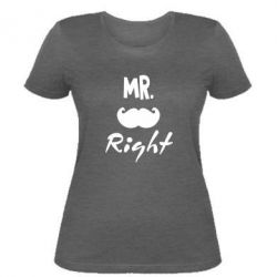 Женская футболка Mr. right - PrintSalon