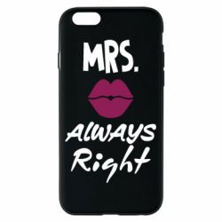 Чехол для iPhone 6/6S Mrs. always right - PrintSalon