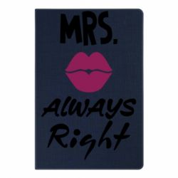 Блокнот с принто Mrs. always right - PrintSalon