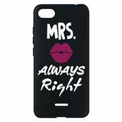 Чехол для Xiaomi Redmi 6A Mrs. always right - PrintSalon