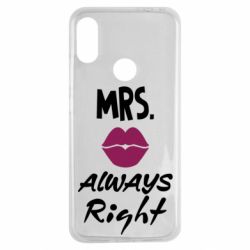 Чехол для Xiaomi Redmi Note 7 Mrs. always right - PrintSalon