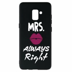 Чехол для Samsung A8+ 2018 Mrs. always right - PrintSalon