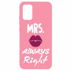 Чехол для Samsung A02s/M02s Mrs. always right - PrintSalon