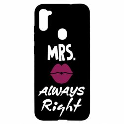 Чехол для Samsung A11/M11 Mrs. always right - PrintSalon