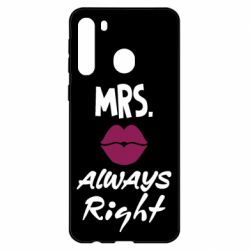 Чехол для Samsung A21 Mrs. always right - PrintSalon