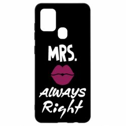 Чехол для Samsung A21s Mrs. always right - PrintSalon