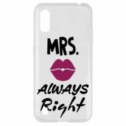 Чехол для Samsung A01/M01 Mrs. always right