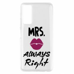 Чехол для Huawei P Smart 2021 Mrs. always right - PrintSalon