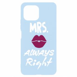 Чехол для Xiaomi Mi11 Lite Mrs. always right - PrintSalon
