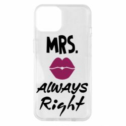 Чехол для iPhone 14 Mrs. always right - PrintSalon