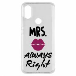Чехол для Xiaomi Mi A2 Mrs. always right - PrintSalon