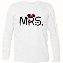 Футболка с длинным рукавом Mrs. - PrintSalon
