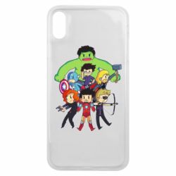 Чехол для iPhone Xs Max Мститети в сборе - PrintSalon