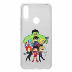 Чехол для Xiaomi Redmi 7 Мститети в сборе - PrintSalon