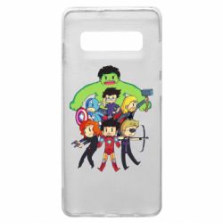 Чехол для Samsung S10+ Мститети в сборе - PrintSalon