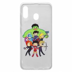 Чехол для Samsung A20 Мститети в сборе - PrintSalon