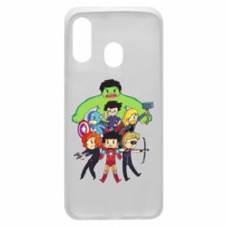 Чехол для Samsung A40 Мститети в сборе - PrintSalon