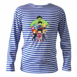 Тельняшка с длинным рукавом Мститети в сборе - PrintSalon