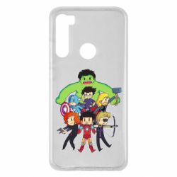 Чехол для Xiaomi Redmi Note 8 Мститети в сборе - PrintSalon