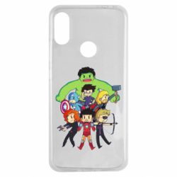 Чехол для Xiaomi Redmi Note 7 Мститети в сборе - PrintSalon