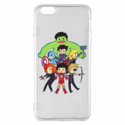 Чехол для iPhone 6 Plus/6S Plus Мститети в сборе - PrintSalon