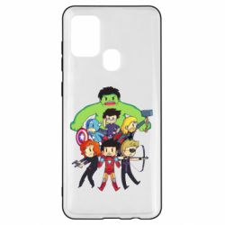 Чехол для Samsung A21s Мститети в сборе - PrintSalon