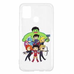 Чехол для Samsung M31 Мститети в сборе - PrintSalon