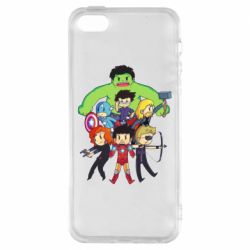 Чехол для iPhone5/5S/SE Мститети в сборе - PrintSalon