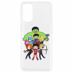 Чехол для Oppo Reno 4 Мститети в сборе - PrintSalon