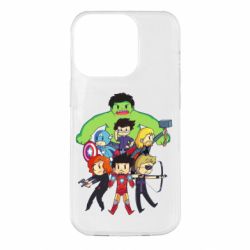 Чехол для iPhone 14 Pro Мститети в сборе - PrintSalon