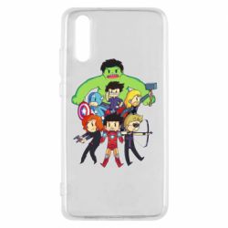 Чехол для Huawei P20 Мститети в сборе - PrintSalon