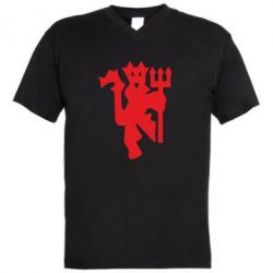 Чоловіча футболка з V-подібним вирізом MU - PrintSalon