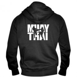 Мужское худи на молнии Муай Тай - PrintSalon
