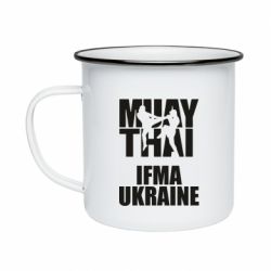 Кружка емальована Muay Thai IFMA Ukraine