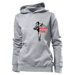 Женское худи Muay Thai kick - PrintSalon