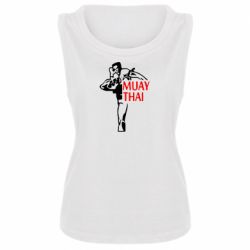 Женская майка Muay Thai kick - PrintSalon