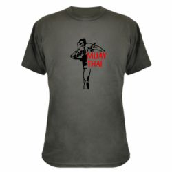 Камуфляжная футболка Muay Thai kick - PrintSalon