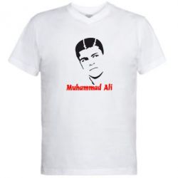 Мужская футболка  с V-образным вырезом Muhammad Ali - PrintSalon