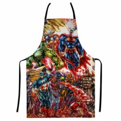 Фартух з 3D принтом Muscular Superheroes - PrintSalon