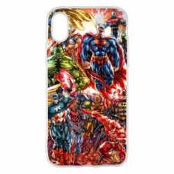Чохол для iPhone X/Xs Muscular Superheroes - PrintSalon