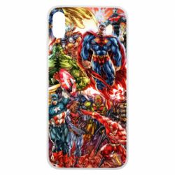 Чохол для iPhone Xs Max Muscular Superheroes - PrintSalon