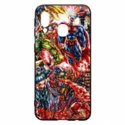 Чохол для Samsung A40 Muscular Superheroes - PrintSalon