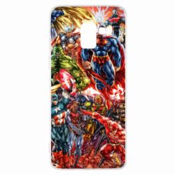 Чохол для Samsung A8+ 2018 Muscular Superheroes - PrintSalon