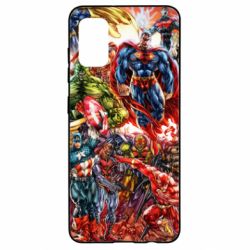 Чехол для Samsung A41 Muscular Superheroes