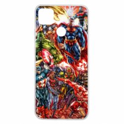 Чохол для Xiaomi Redmi 9c Muscular Superheroes - PrintSalon